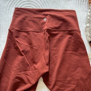 Maroon Wunder Train Lululemon leggings size 6